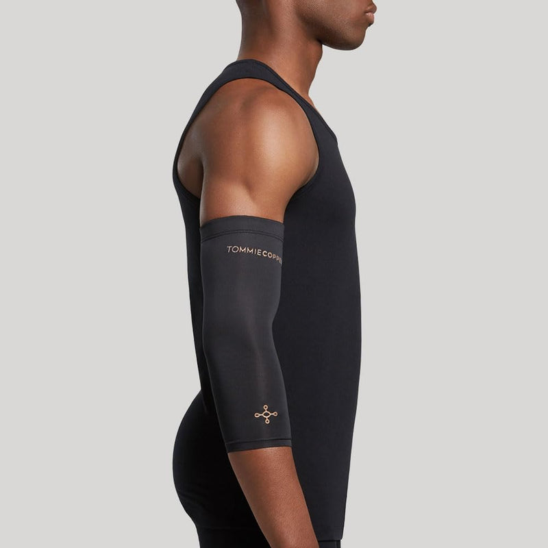 Tommie Copper Infrared Compression Elbow Sleeve, Warming Elbow Support & Stability, Black, Large - BeesActive Australia