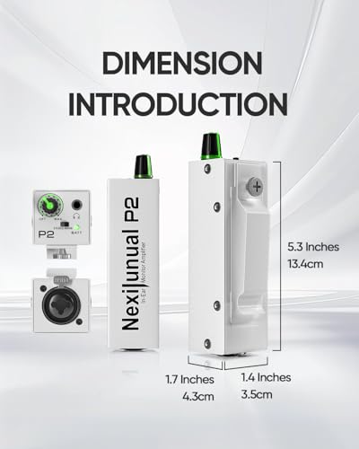 P2 Portable In-Ear Monitor Amplifier Personal Headphone Amp White DIP Switch