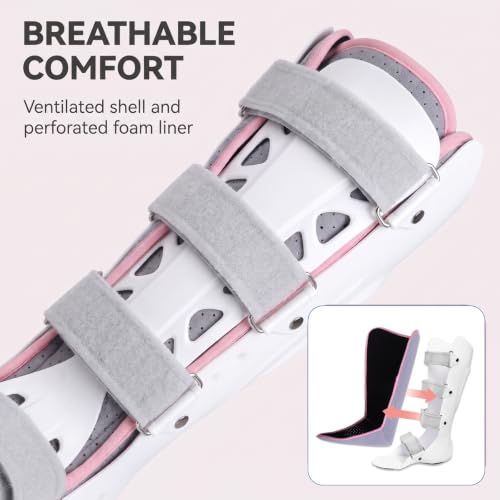 Medical Boots, Grade Fracture Boot,Ankle Sprain Braces, Walking Boots, Adjustable Splints, Secure Support for Broken Foot or Ankle Injuries(Left Foot)