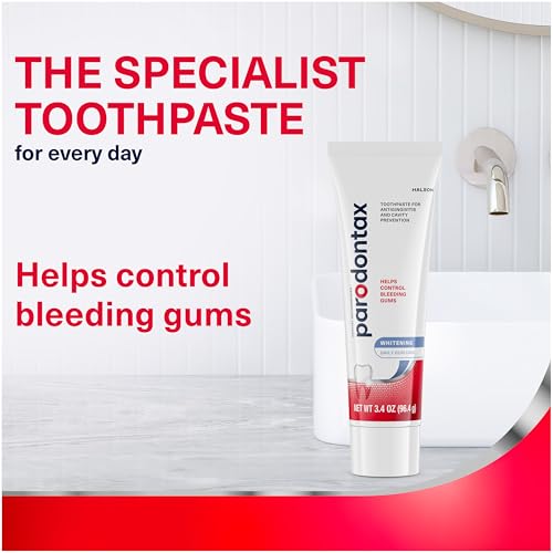 Parodontax Teeth Whitening Toothpaste, to Help Bleeding Gums, 3.4 Oz x 3 3.4 Ounce (Pack of 3)
