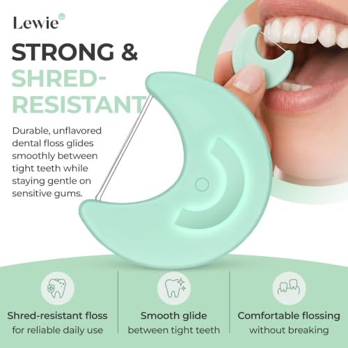 Lewie Oral Care Travel Bundle - Whitening Pen & Floss Discs - 32ct | Dentist-Developed Sensitivity-Free Whitening Pen with Eco-Friendly Ergonomic Floss Disc Dispenser, Travel-Ready Kit