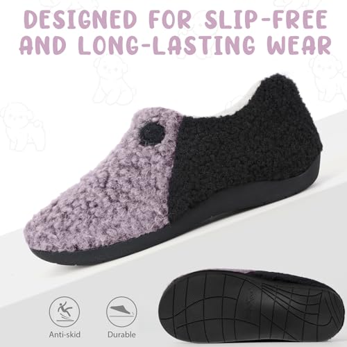 ERGOfoot Orthopedic Slippers with Arch Support for Women Men 7 Women/6 Men Pink
