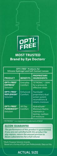 Opti-Free Replenish Multi-Purpose Disinfecting Solution With Lens Case, 10 Fl Oz Transparent 10 Fl Oz (Pack of 1) - BeesActive Australia
