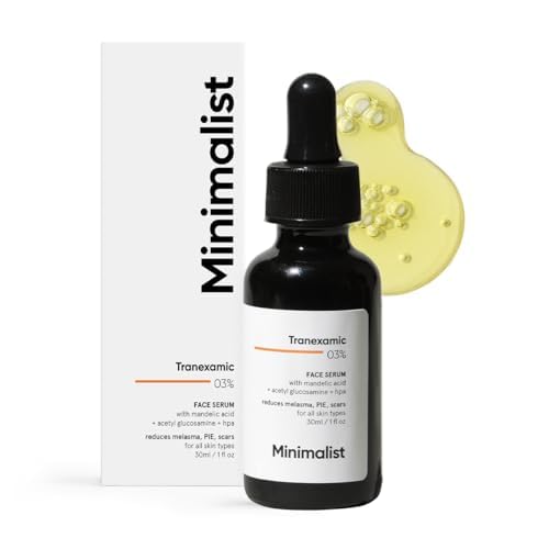 Minimalist Tranexamic Acid Serum + HPA to Reduce Dark Spots, Melasma, PIE, PIH | For Smoother & Even Looking Skin| For Women & Men | 1 Fl Oz / 30 ml 1 Fl Oz (Pack of 1)