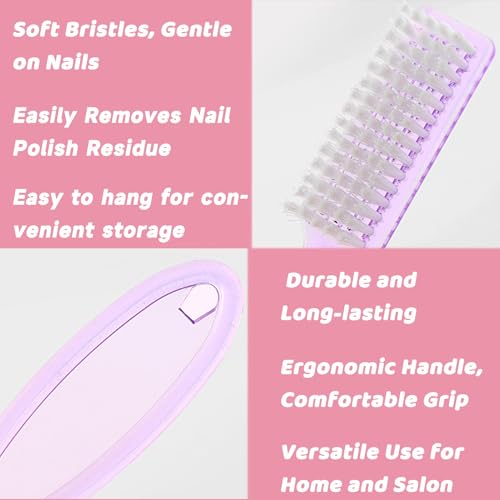 10-Pack Nail Brush Set, Fingernail & Toenail Cleaning Brushes