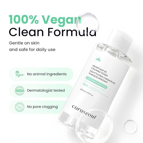 caraseoul Heartleaf 85 Calming Toner for Face (200ml/6.76 fl.oz)
