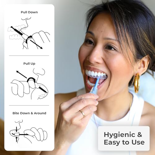 PUL 2-in-1 Aligner Removal Tool and Chewies for Invisalign Aligners, Retainers and Trays - Patented Invisalign Remover Tool for Easy Removal & Secure Fit - Pack of 3, Purple 3 Pack