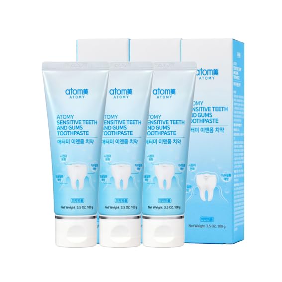 Sensitive Teeth and Gums Toothpaste 100g x 3 Pack, Relief for Sensitivity, Gum Care, and Oral Cleanliness
