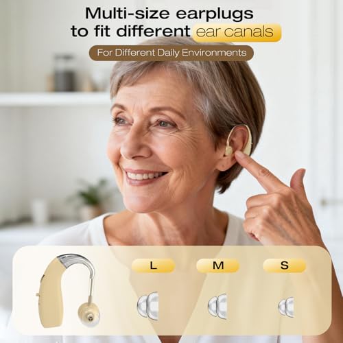 Blue Deer OTC Hearing Aid for Seniors Adults with Ear Hearing Loss-Rechargeable, Lightweight Single Hearing amplifier-Single for The Left or Right Ear (1 unit)