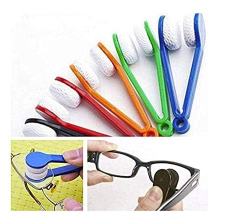 5 PCS Mini Sun Glasses Eyeglass Microfiber Spectacles Cleaner Soft Brush Cleaning Tool Microfiber Eyeglasses Cleaner Cleaning Clip