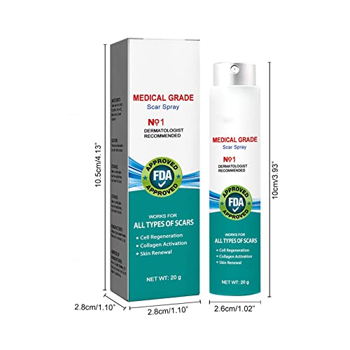 Scar Remove，Scar Remove Medical Grade Scar Spray，Etuih Scar Removal Spray，Acne Scar Treatment for Face, Acne Scars and Dark Spaot Remover, Gentle Skin Care for Acne Prone Skin (2PCS) 2pcs
