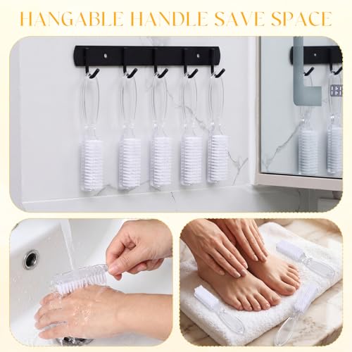Patelai 12 Pcs Barber Clipper Brush Blade Trimmer Cleaning Brush for Fades Nail Neck Duster Manicure Salon(White) White