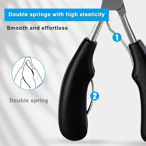 Long Handle Heavy-Duty Toenail Clippers for Thick & Ingrown Nails, Seniors