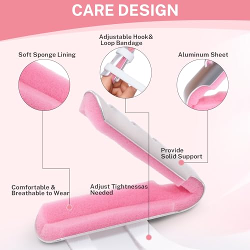 Finger Splint Brace Set for Joint Stabilization, 3-Size 5 Pack Fits Thumb/Middle/Index/Ring/Pinky Finger - Soft Support for Trigger Finger, Sprains, Arthritis & Broken Fingers (S/M/L)