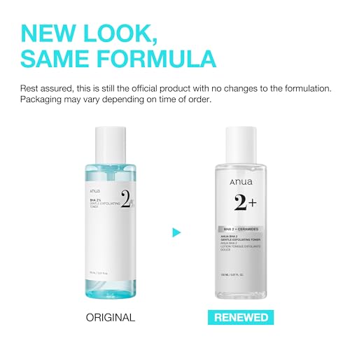 Anua BHA 2 Gentle Exfoliating Toner with Salicylic Acid, 5.07 fl.oz