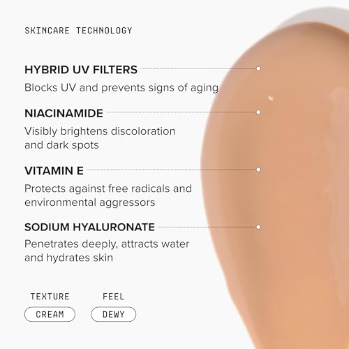 DRMTLGY Universal Tinted Moisturizer SPF 46, Dewy Tinted Sunscreen 1.7 Fl Oz (Pack of 1)