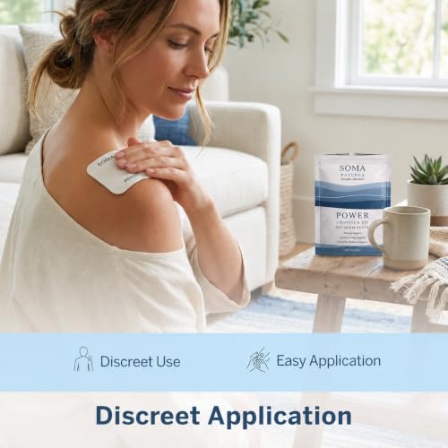 Soma Power Creatine Patches, Vegan and Latex-Free Adhesive, Daily Wear