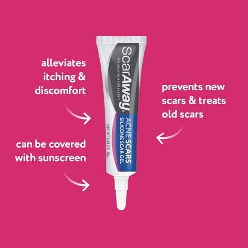 ScarAway Acne Scar Gel, Medical-Grade Silicone Scar Gel, Clear, 15g