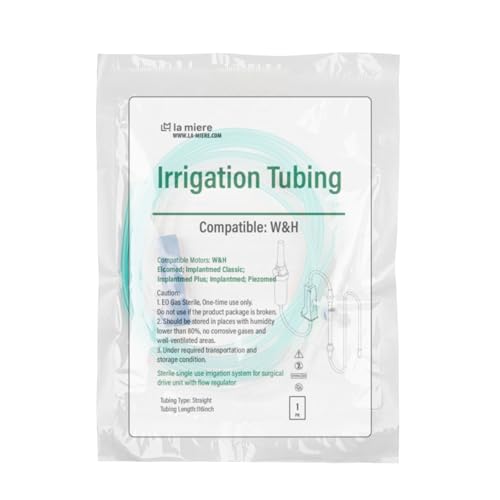 LA MIERE Irrigation Tubing, Irrigation Tube 10PCS - Compatible for W&H IMPLANTMED, Sterile Packaged 10