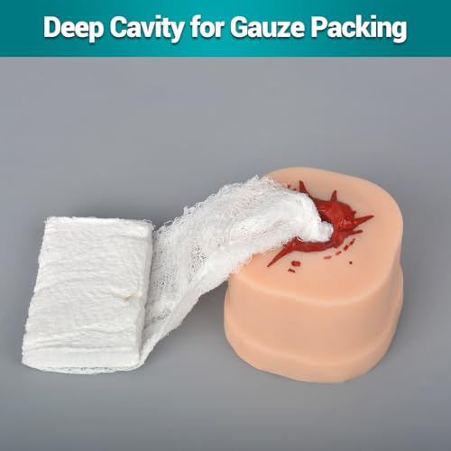 Medarchitect Wound Packing Task Trainer for Medical Education RED