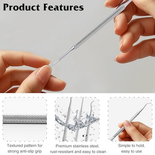 Ingrown Toenail Care Kit – Professional Pedicure Tools, Toenail Lifters & File for Nail Maintenance, Nail Cleaning Set