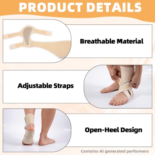 1 PCS Drop Foot Brace, Adjustable Ankle Brace, Foot Brace For Injured Foot, Ankle Foot Orthosis With Support, Comfortable And Breathable Ankle Support, Foot Supports For Walking(Left) Left