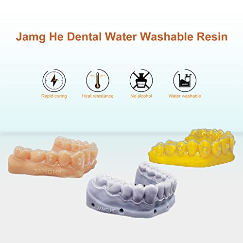 JAMG HE Dental Model Resin Water Washable Orthodontic Brace Model Grey 500g