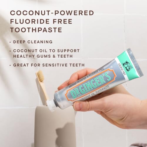 Dr. Ginger’s Coconut Oil Teeth Whitening Bundle | Rinse, Toothpaste, Gel