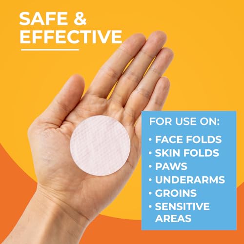 Paw Science Antibacterial & Antifungal Medicated Wipes for Dogs and Cats – 100 Count - Chlorhexidine Wipes with Ketoconazole for the Treatment of Rashes, Skin Infections, Itchy Paws, and Pet Acne