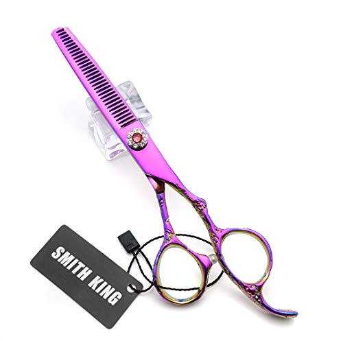 Professional Hair Cutting Scissors Set with Razor Comb Case,Hair cutting shears Hair Thinning shears with rose handle (6.0 inches) 6.0 Inch