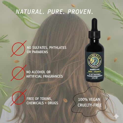 Hair Growth for Men and Women-Z-LAB27™ BioActive Plant Formula Awakens Hibernating Roots-Stimulates and Nourishes Scalp-Blocks DHT-Fuller Thicker Hair-Made in USA