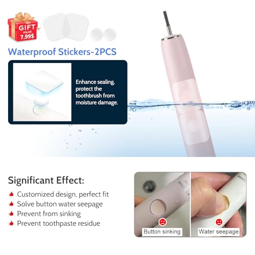Upgraded Electric Toothbrush Metal Shaft Link Rod Compatible with Philips Upgraded metal shaft with rubber seal
