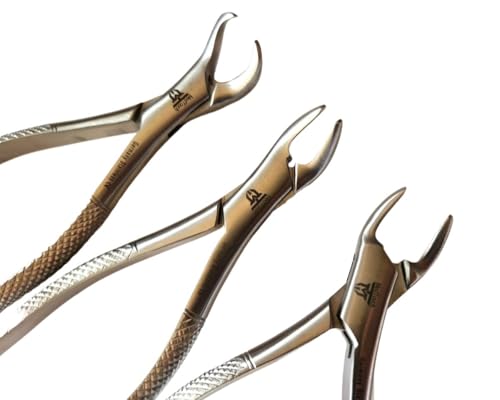 Heavy Duty Dental Extracting Forceps # 150# 151# 23, Apical Forceps, Cowhorn Forceps, Lower Molars, Atraumair - 3 Pcs