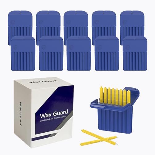 (80 Pcs) Starkey Hearing Aid Wax Guards Filters, Hear Clear for Starkey Blue Yellow For Starkey 10 Packs