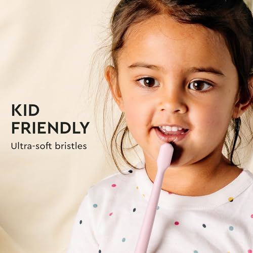 Boka Fluoride Free Toothpaste - Nano Hydroxyapatite - Coco Ginger 4oz, Classic Manual Toothbrush, Pink and Tongue Scraper for Adults & Kids with Case