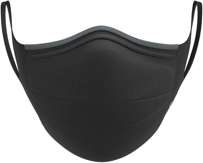 Under Armor UA Featherweight Sports Mask, Black / Black, Silver / Chrome, MDLG - BeesActive Australia