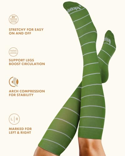 Cute Compression Socks for Women Stripes Small-Medium