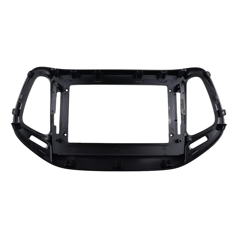 Radio Stereo Bezel for Jeep Compass 2017-2018 Dash Installation Mount Trim Kit Fits 10.1" and Double Din Size Screen