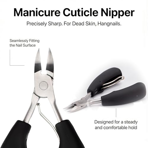 Xixter 7-Piece Heavy Duty Toenail Clippers for Thick Nails & Seniors, Professional Ingrown Toenail Removal Kit with Long Handle Nipper, Precision Toe Nail Clipper Set for Men & Podiatry Tools
