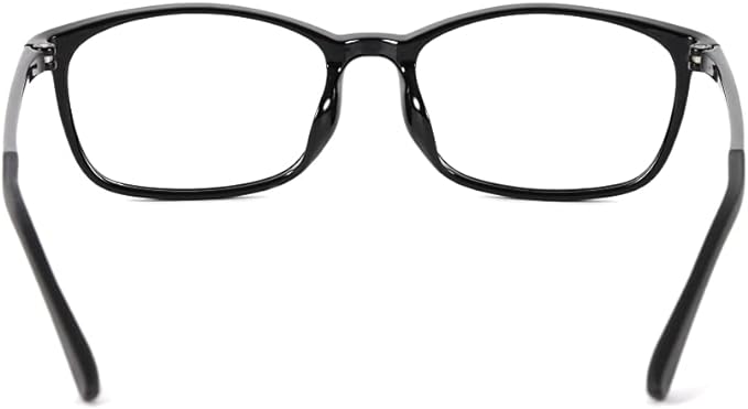 [MOOM] Comfortable and easy-to-use ultra-lightweight square glasses for men, relaxing glasses to wear at home, black color, with original soft case MM-200C1-NS-parent - BeesActive Australia