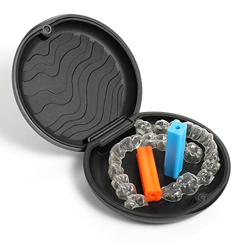 B Rush® Aligner Chewies for Invisalign (10 Pack), Medical Grade Silicone Tray Seaters with Aligner Removal Tool, Soft & Medium Orthodontic Munchies Chompers to Close Gaps & Relieve Pain, Unscented 10 Packs