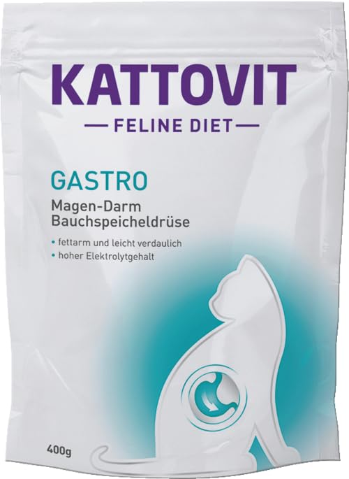 Kattovit Gastro | Double pack | 2 x 400g | Complete diet food for adult cats | May help compensate for inadequate digestion | Low in fat and easy to digest - BeesActive Australia