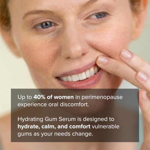 SeroVital Smile Hydrating Gum Serum – Hyaluronic Acid, Aloe Vera, and Vitamin E for Dry Gums, Improve Gum Health, Calm Gums – Formulated for Sensitive Gums –– 1 fl. oz., Mint Kiss
