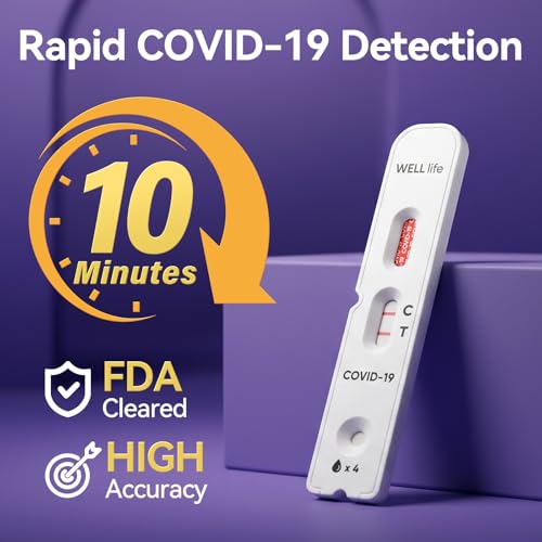 WELLlife COVID-19 Antigen Home Test, Covid Tests 5 Pack, Results in 10 Mins