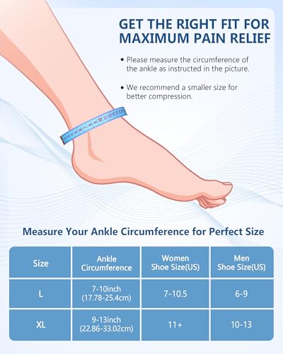 Ankle Foot Ice Pack Wrap for Injuries, Reusable Gel Ice Pack for Hot and Cold Therapies, Flexible Cold Pack for Achilles Tendonitis,Plantar Fasciitis,Swelling,Sprained,Post-Surgery Recovery Original XLx1