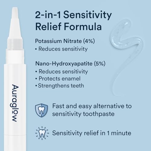 Auraglow 35% Whitening Gel and Sensitivity Relief Serum