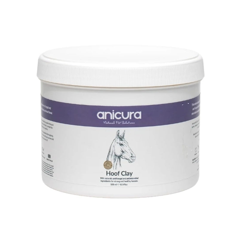 Anicura Hoof Clay for Horses – Antimicrobial & Antifungal Hoof Care, Prevents Thrush & Mud Fever, Promotes Hoof Strength, Cooling & Anti-Inflammatory Formula, 500g