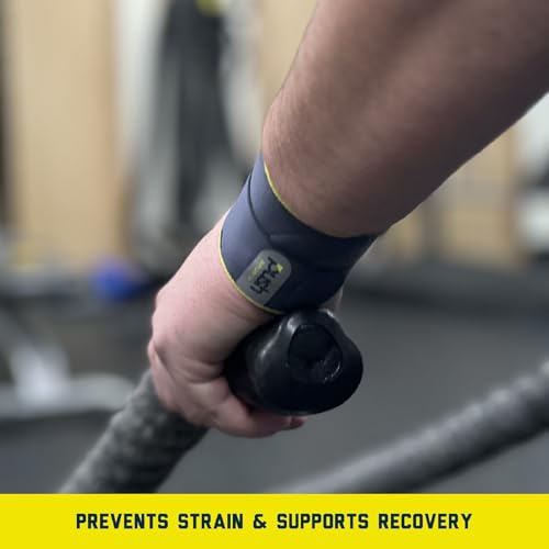Push Sports Wrist Support Brace for Sports & Athletics - Relieve Pain from Tendonitis, Sports Fractures (Left) - Wrist Support Weight Lifting, Wrist Support Brace, Wrist Brace for Weightlifting Left