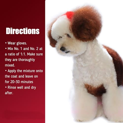 OPAWZ Permanent Dog Hair Dye, Pet Hair Dye Safely Used by Grooming Salons for a Decade, Pet Safe Dye Lasts Over 20 Washes, Bright Color for Dogs and Horses (Teddy Brown) Teddy Brown