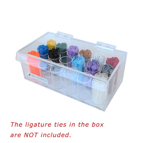 J&J Ortho Orthodontic Ligature Tie Stick Holder Storage Box Acrylic Clear Organizer